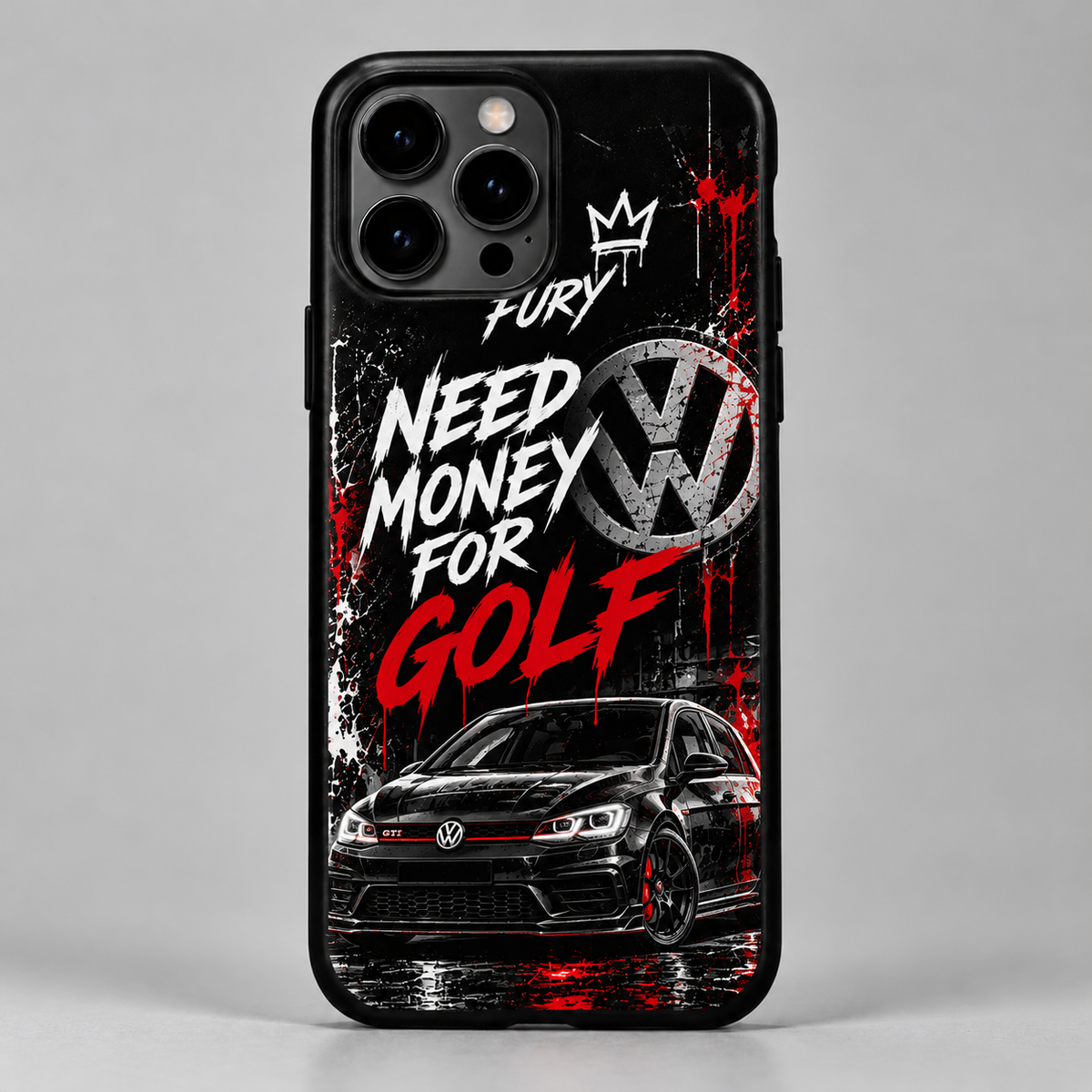 FURY Need Money for Golf Phone Case