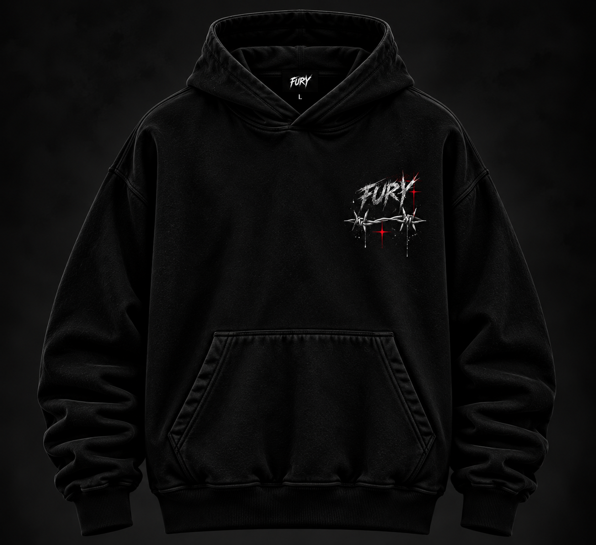FURY Barbed Wire Hoodie